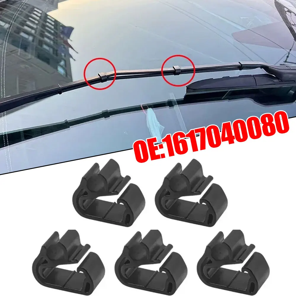 Car Windshield Wiper Arm Sprays Pipe Buckle Clips Accessories For Peugeot 3008 (P84) 5008 (P87) 408x For Citroen C5 Aircross C5x