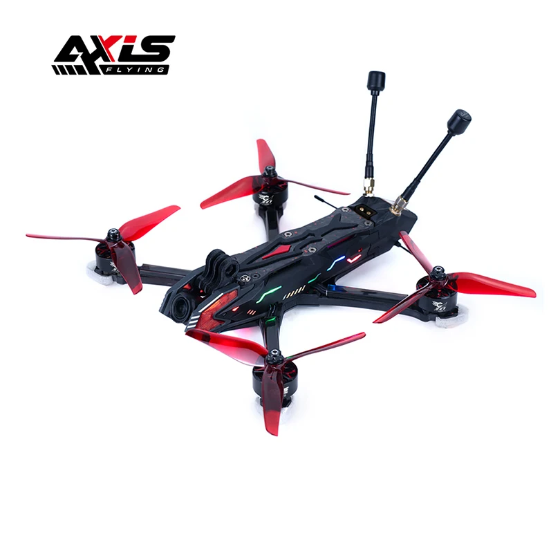 AXISFLYING Manta5 PRO FPV Drone 6S for DJI O3 VTX GPS DC / X Frame C227-1960KV Motor F722 MINI Flight Controller for Cinematic