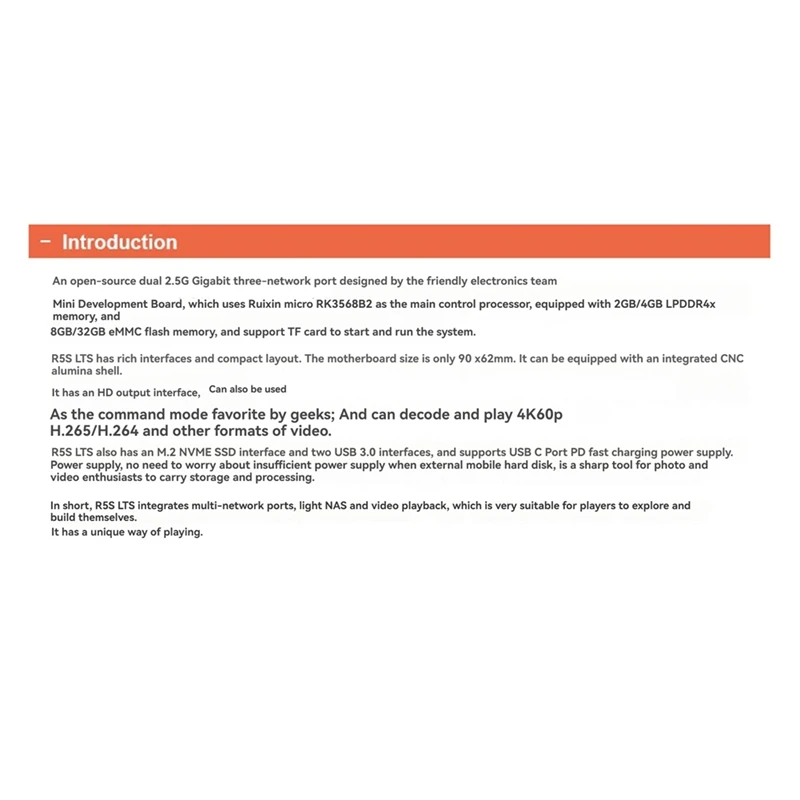 Best-Nanopi R5S Router Dual 2.5G+Gigabit Mini Development Board CNC All Metal Housing RK3568 WIFI6