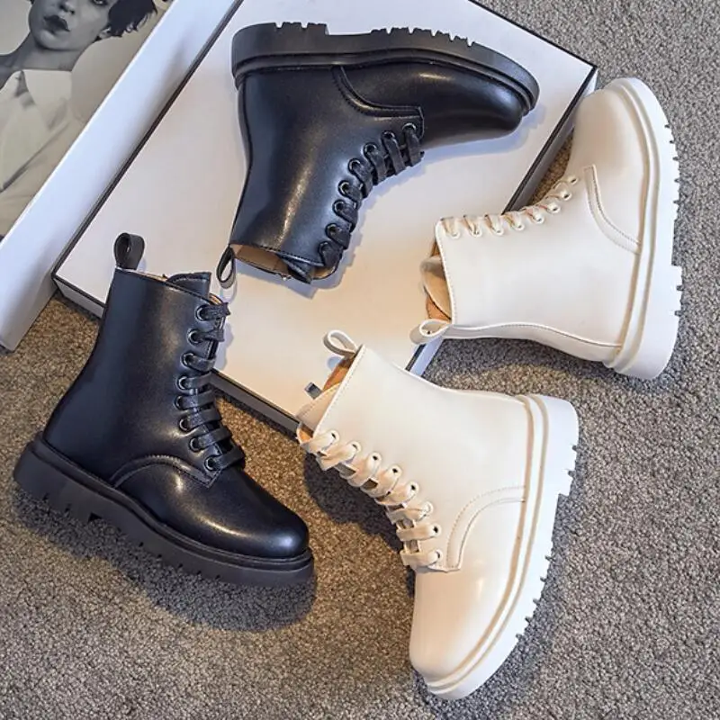 

Модные детские ботинки Y2K, зимние сапоги для девочек 2025 года, утепленные плюшем, в корейском стиле, высокие сапоги-принцессы, хлопковые