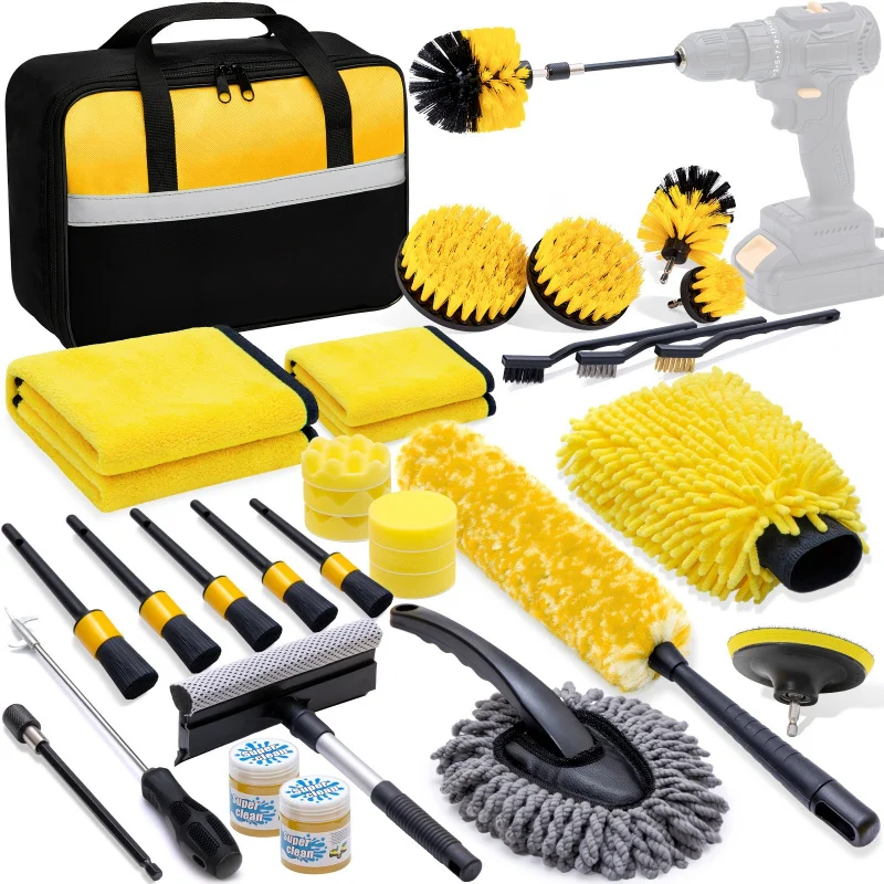 30pcs Ultimate Car Detailing Kit with 18 