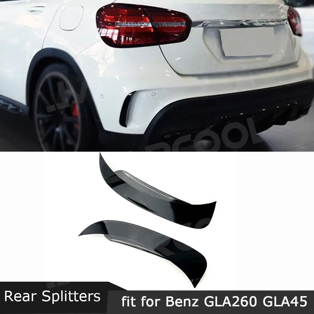 

For Mercedes Benz GLA Class GLA260 GLA45 AMG 2014-2017 Carbon Fiber Car Rear Bumper Air Vent Outlet Trim Accessories