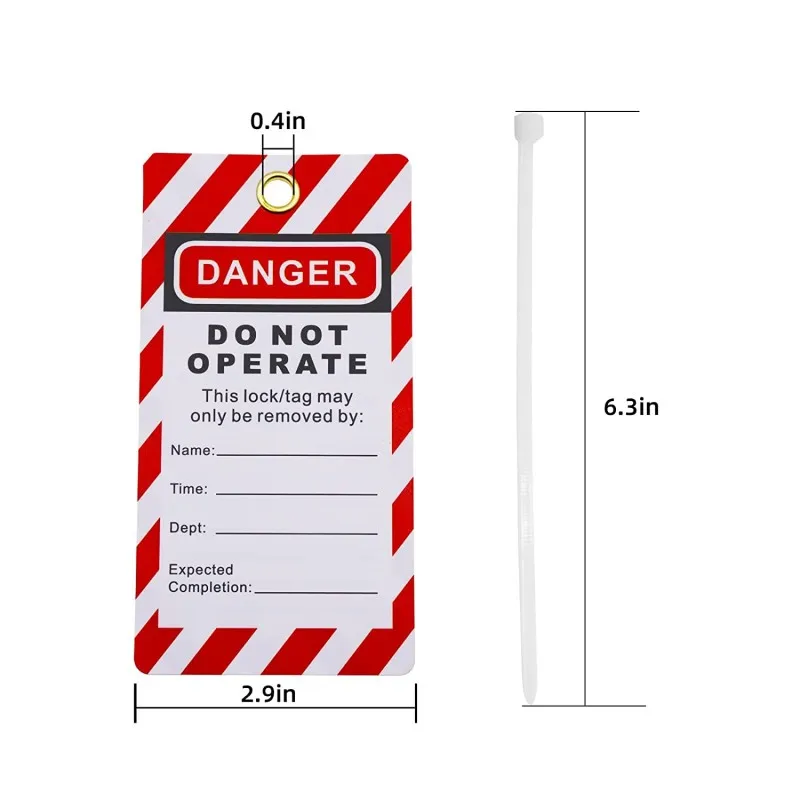 Lockout Tagout Kit สำหรับทั่วไปเบรกเกอร์และวาล์ว,2แท็ก Lockout,1 Lockout Hasp,3 Breaker Lockout,2กุญแจ,1 P