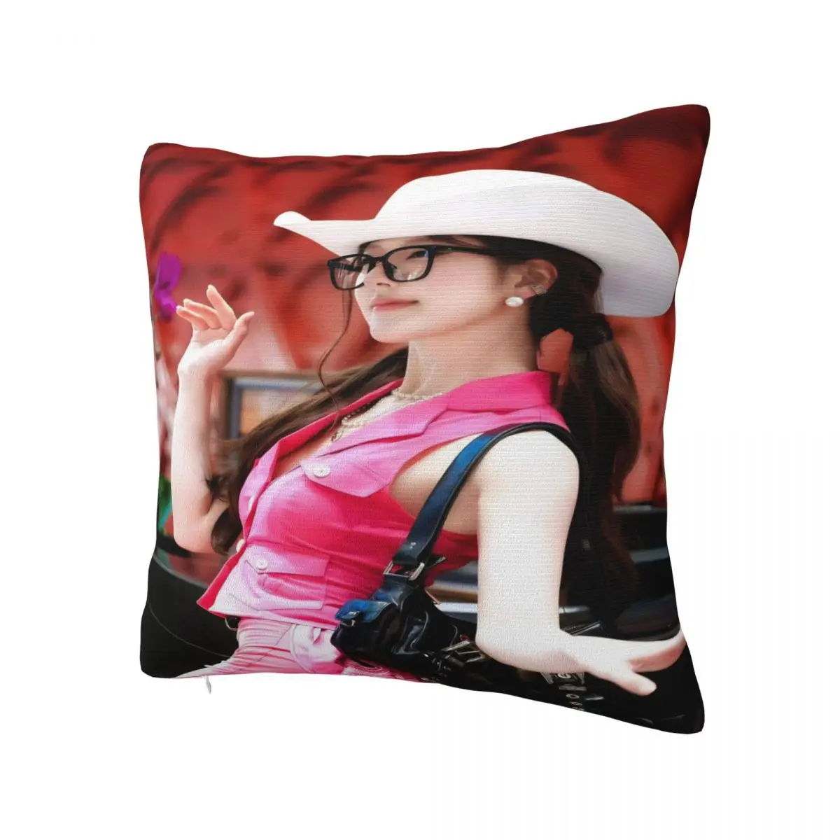 Pillow Cover Zhao Lusi Printed Cushion Cover Rosy Funny Pillow Case For Office Car Home Decorative Pillowcases