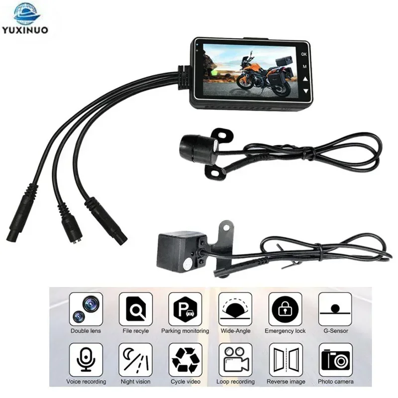 MT208 Motorcycle DVR Dash Cam 3.0