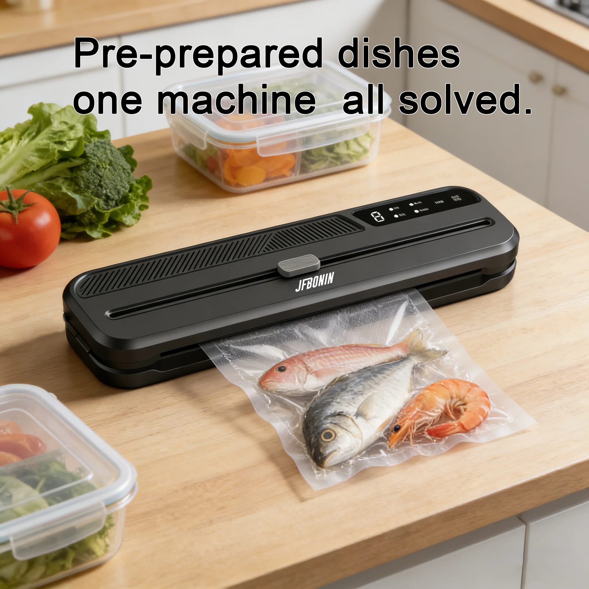 

Автоматический вакуумный упаковщик для дома и коммерческого использования, вакуумный упаковщик для сухих и влажных продуктов, машина для сохранения свежести продуктов.