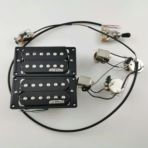 Double coil pickup Wilkinson Ainico5 Humbucker Electric Guitar Pickups 4C with Push-pull switch Wiring Harness Guitar Pickup