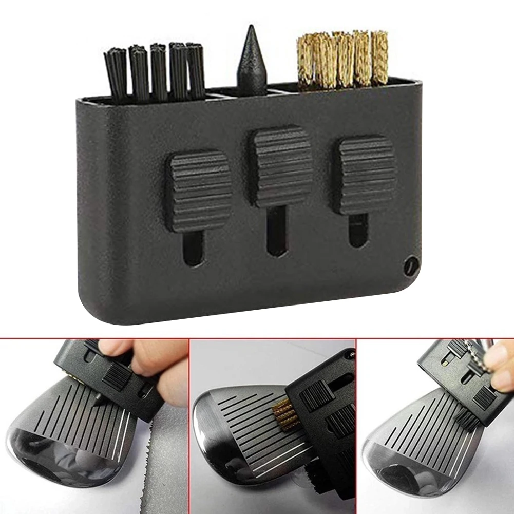 3 In Retractable Golfs Cleaning Brush Multifunctional Cleaning Supplies Golfs Accessories