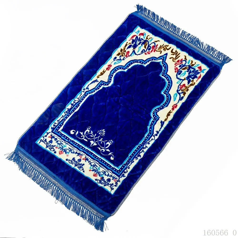 Muslim Prayer Mat 75*120cm Soft Flannel Thicken Blanket MashaAllah Travelling Floor Rug Carpet Namaz Islamic Praying Mats