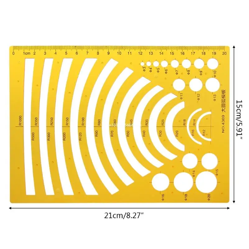 K resina desenho régua modelo ferramenta medição estêncil estudante escola papelaria dropship