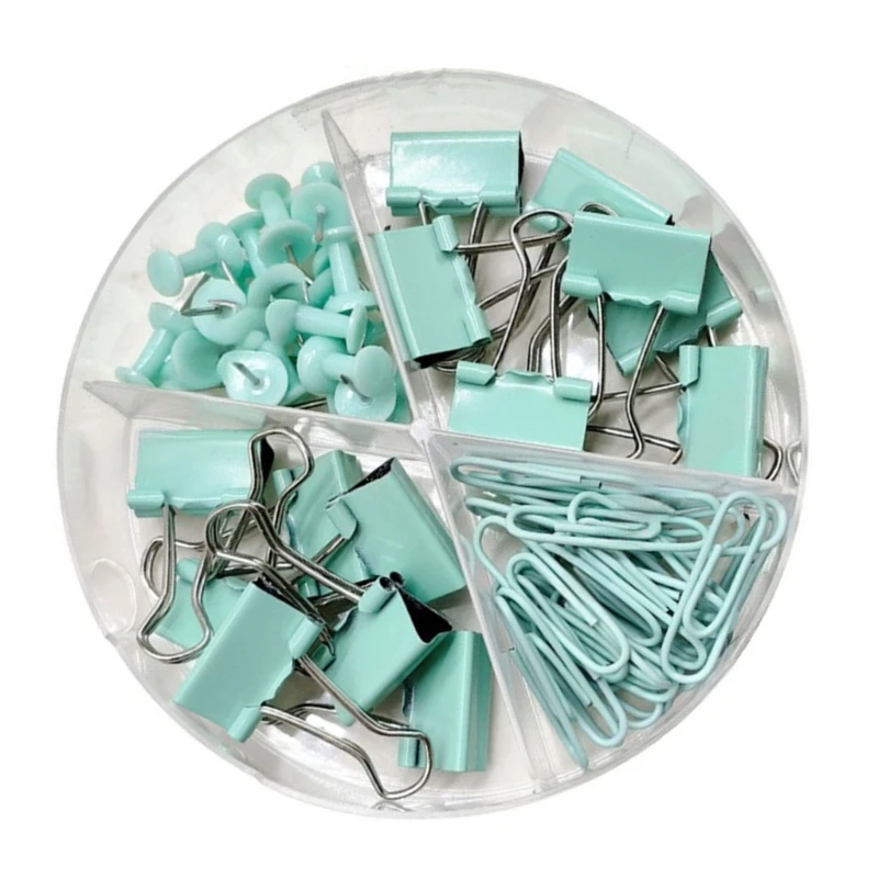 QX2B 62/116 штук офисных переплетных инструментов, в комплект входят зажимы «ласточкин хвост» скрепки для бумаги, канцелярские