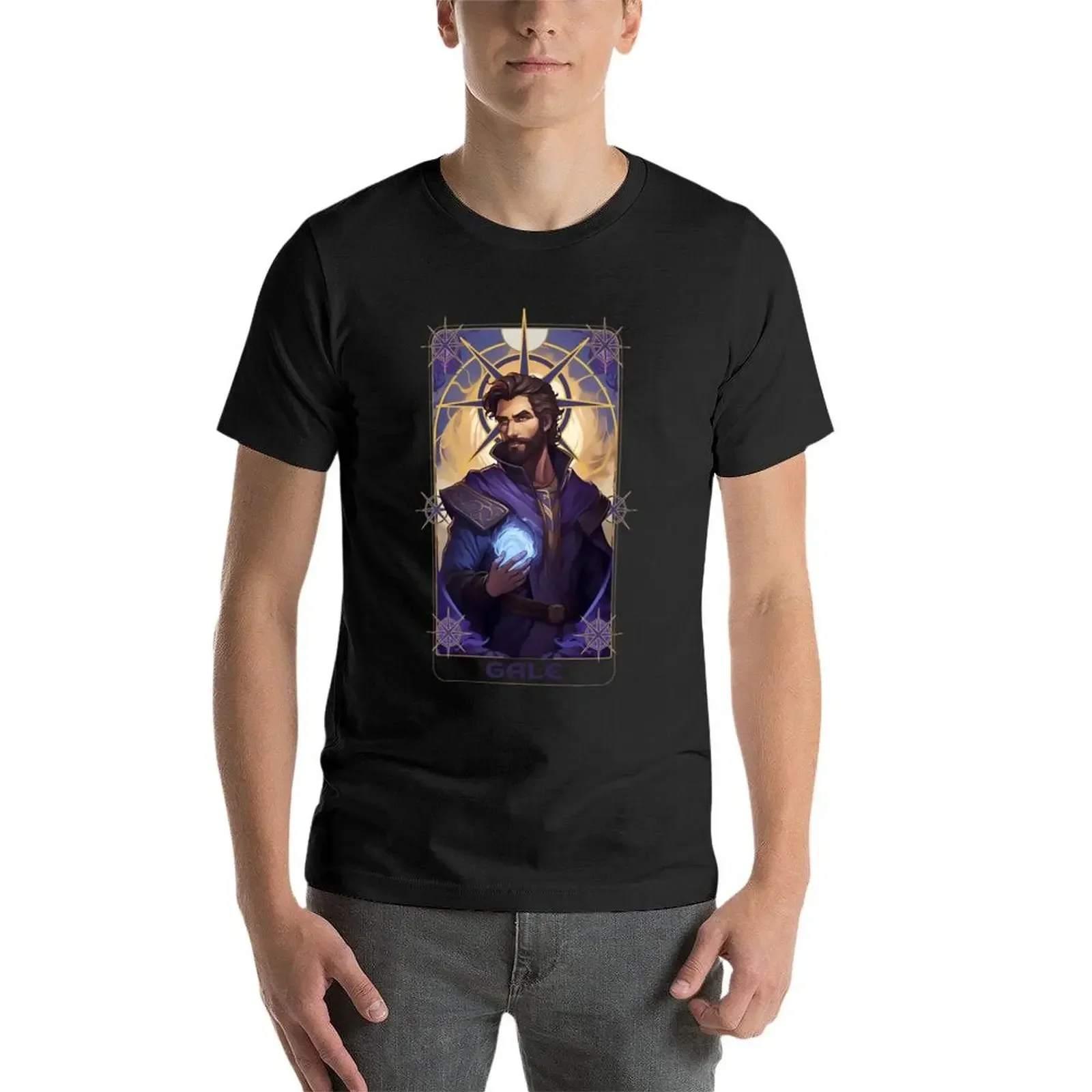 Gale, the Legendary Wizard of Waterdeep. Baldur's Gate 3 inspired funart T-shirt blanks mens t shirts image 3
