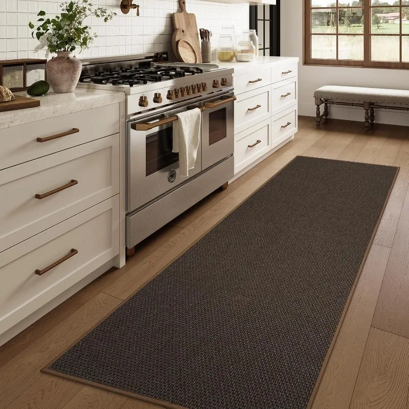 Kitchen Rug TPR Backing Non-slip Foot Mat Long Hallway Carpet Soft Wear-resistant Antislip Floor Mats Laundry Bedside Rugs Ковер