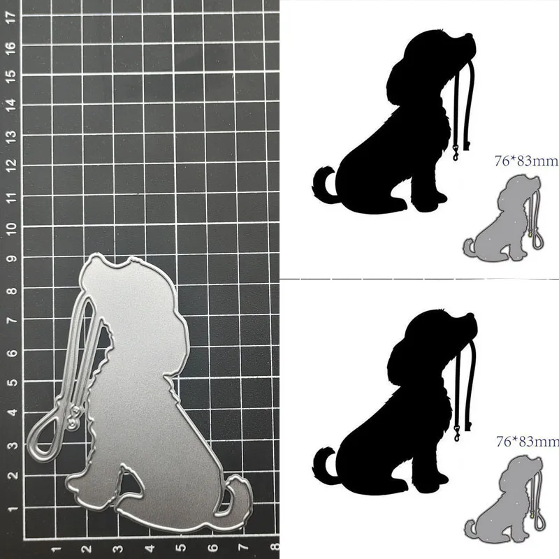 

Animal Dog Metal Cutting Dies Stencil Template Scrapbooking Embossing Paper Cards Album Making Decora Craft Dies Cut