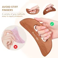 Health Care Slimming Guasha Board Wood Therapy Massage Stick Lymphatic Drainage Massager Scraping for Relaxation and Recover