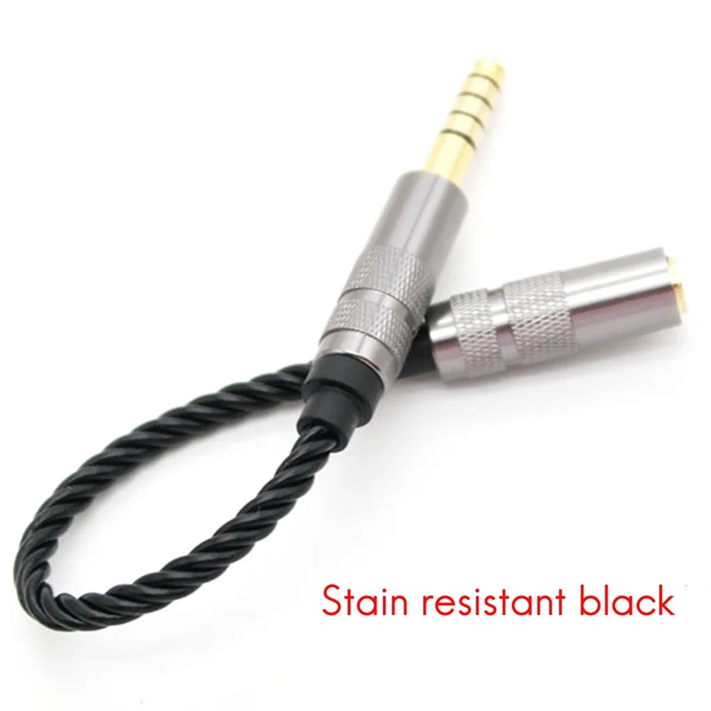 HIFI 4.4MM Balanced Headphone Adapter Audio Cable 4.4 XLR 4 Pin Male to Female Angle image 2