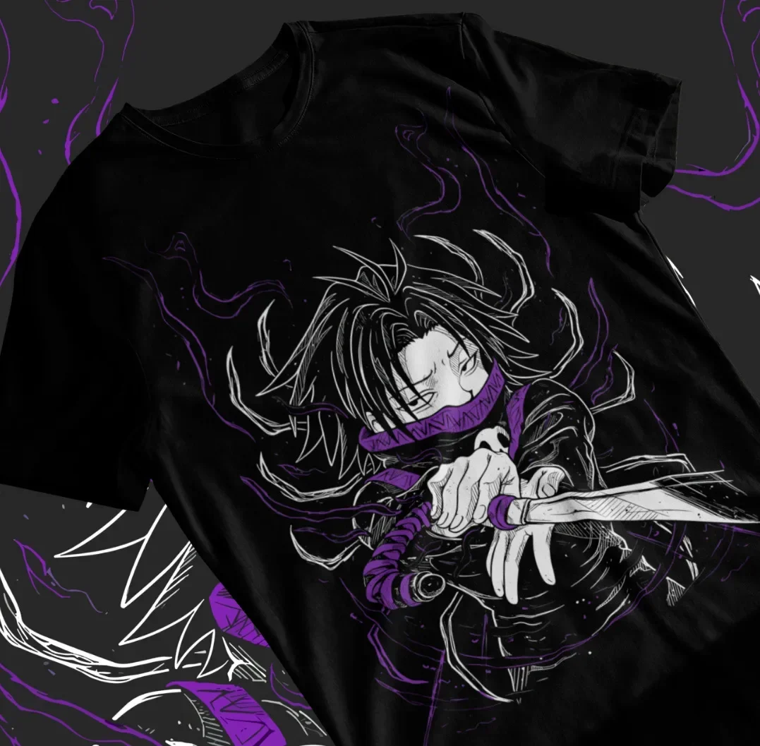 Feitan T-shirt Gon Hisoka Hunter Meruem Zoldyck Girl Anime Black Shirt Soft Tee