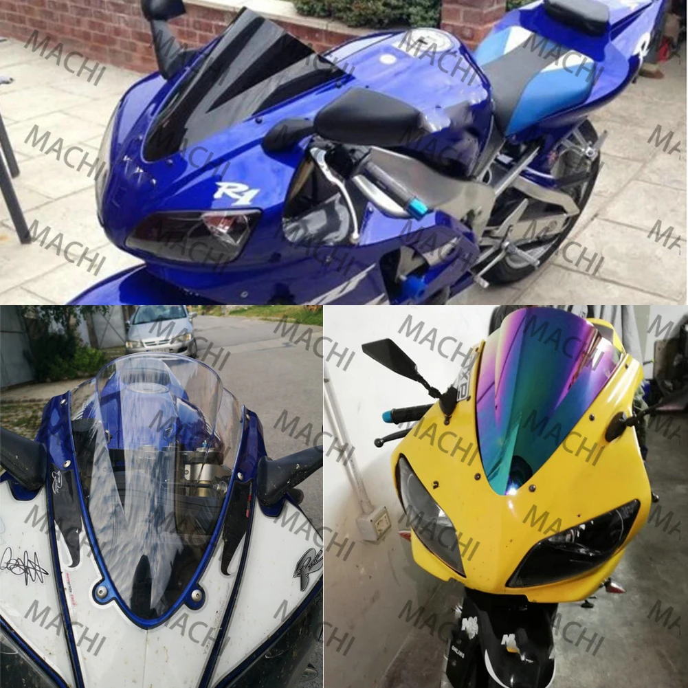 

For Yamaha R1 YZF 1000 YZF-R1 1998 1999 Motorcycle screen Double Bubble Windshield Deflector Protector WindScreen YZFR1