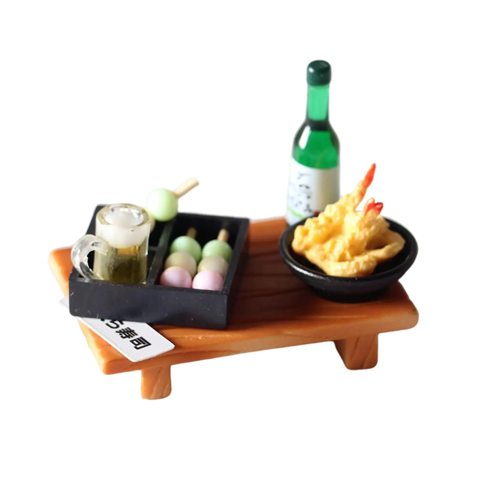 Dollhouse Food Toy Early Educational Toy Dollhouse Miniature Bento for Doll Kitchen Pretend Play Set