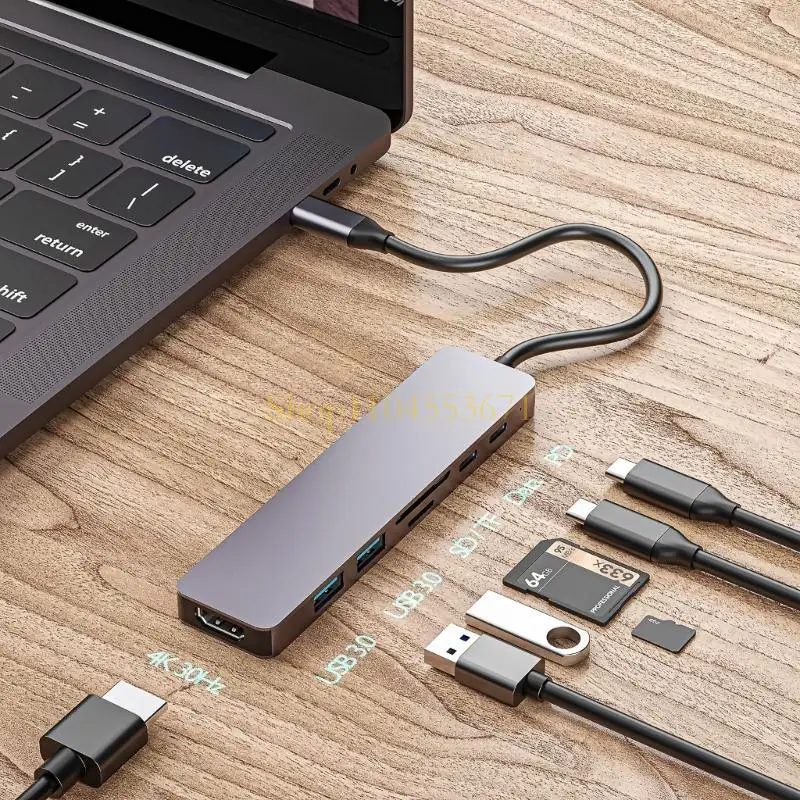Best Seller Versatile USB C Hub Docking Station, PD100W Power Delivery 4K Port 2xUSB3.0