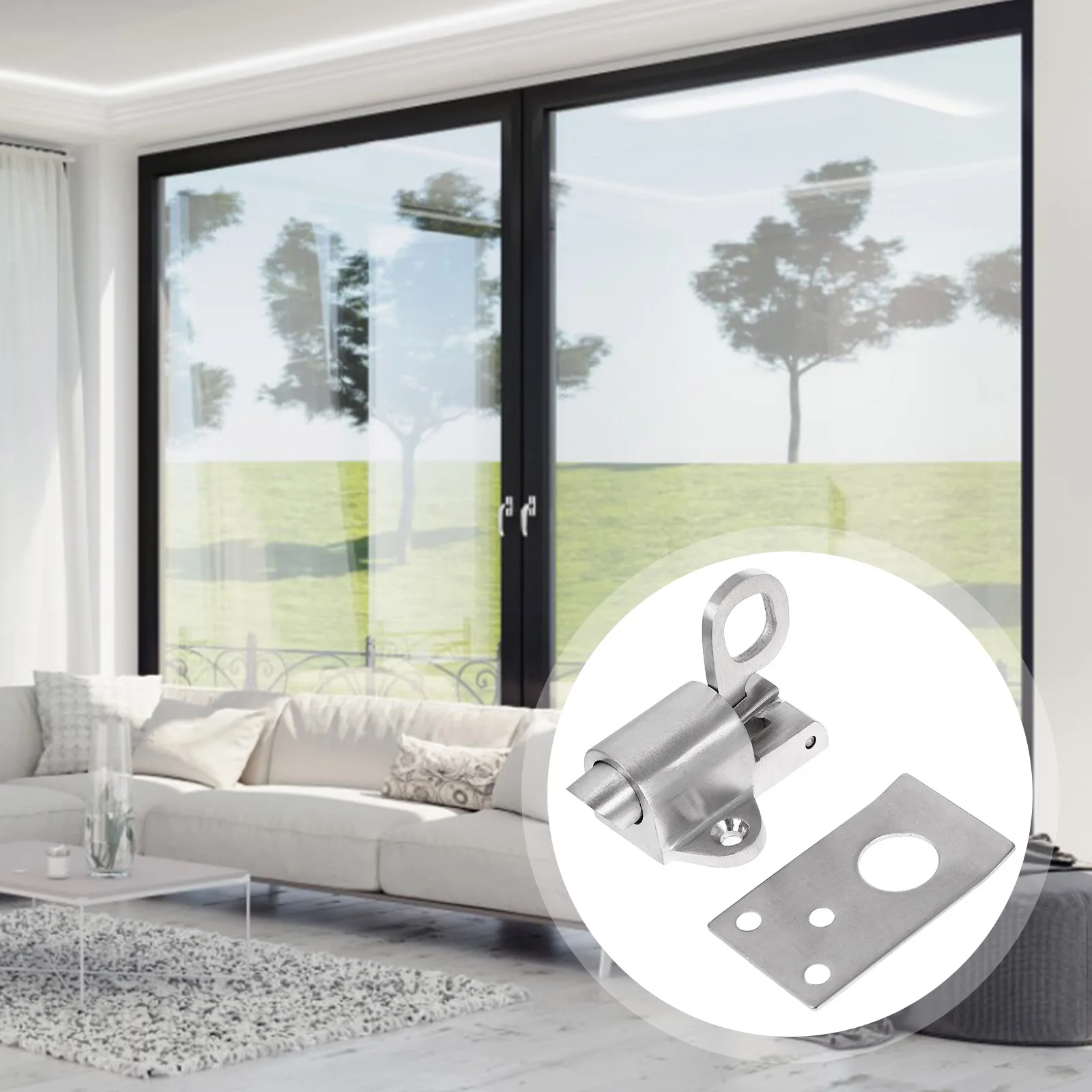 

Automatic Spring Pin Practical Latch Door Safety Bolt Metal Casement Window Lock