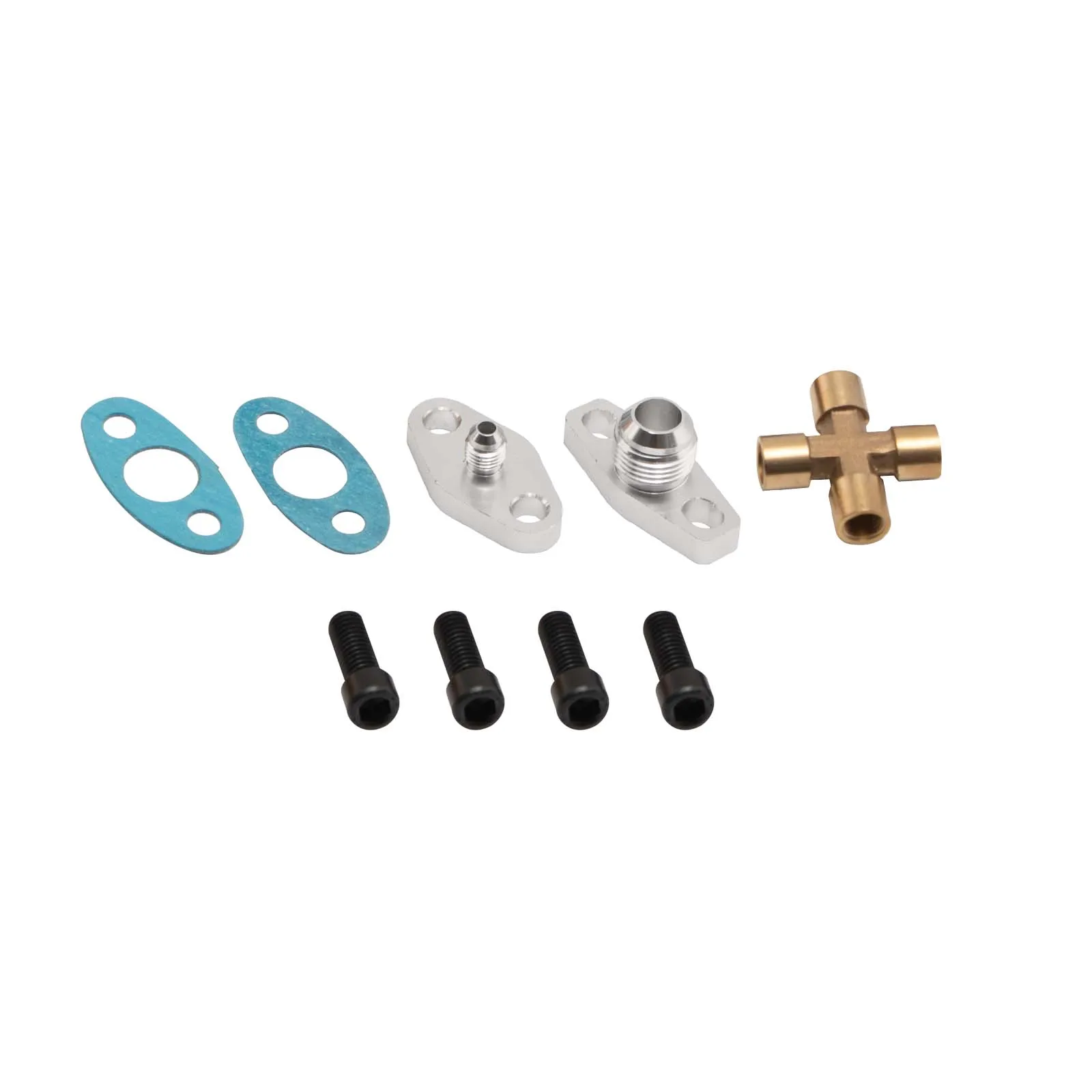 Turbo Oil Feed & Drain Return Line Set for T3 Gt30 Gt35 Gt3582 Gt3076 10AN
