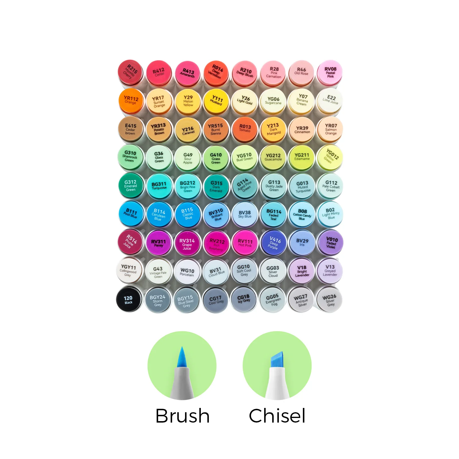 Ohuhu Honolulu 72-kleuren markeerstiftset Alcohol Art Markers Hervulbare Dual Tips Schetsen Tekening Manga School Art Supplies - afbeelding 2
