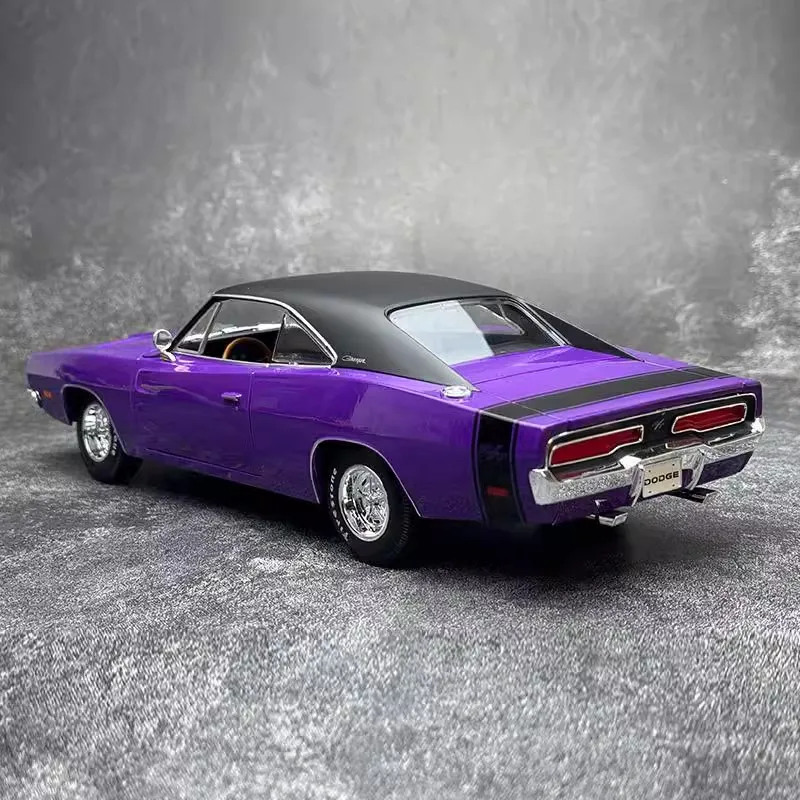 1/18 Maisto Car Model Dodge Challenger R/T Racing Car Model Ornament Collection Alloy Display Custom Boy Birthday Toy Gift - Image 3