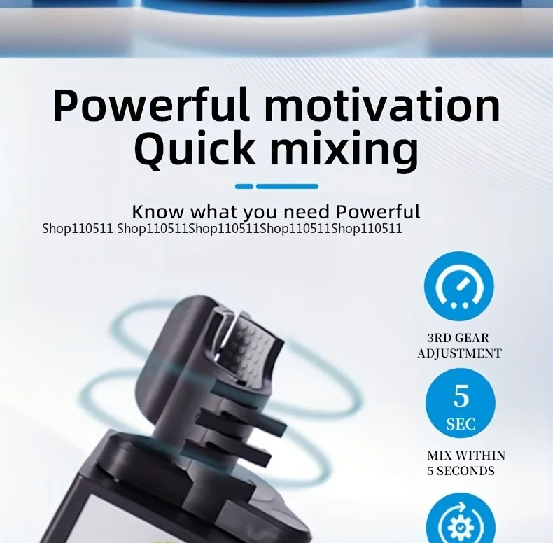 Mini Mezclador Vortex, Agitador de Pintura Manos Libres de 300-2400 rpm para Mezclar Pintura de Modelismo