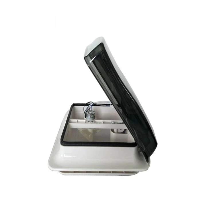 Upgraded 12V RV Roof Vent Fan Motorhome Exhaust Ventilation Low Profile with Cover for Camper Van Trailer