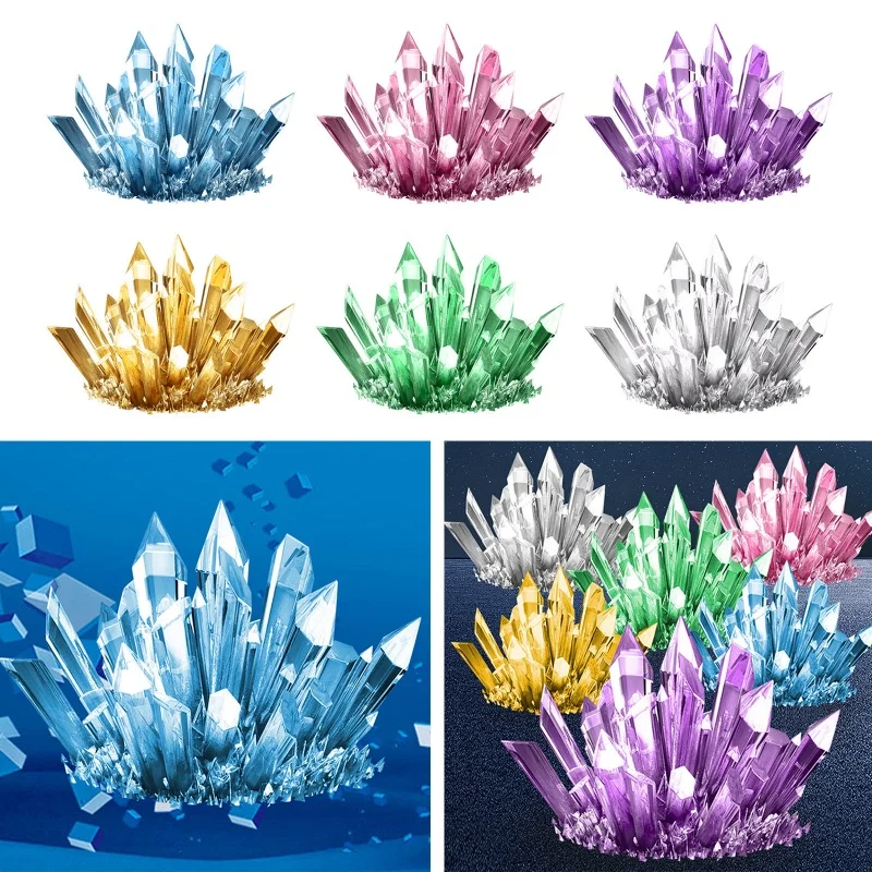 

Kids Crystal Growing Kit DIY Science Experiment For Teenagers Boys Toys Magical Funny Crystal Educational Stimulates Interest