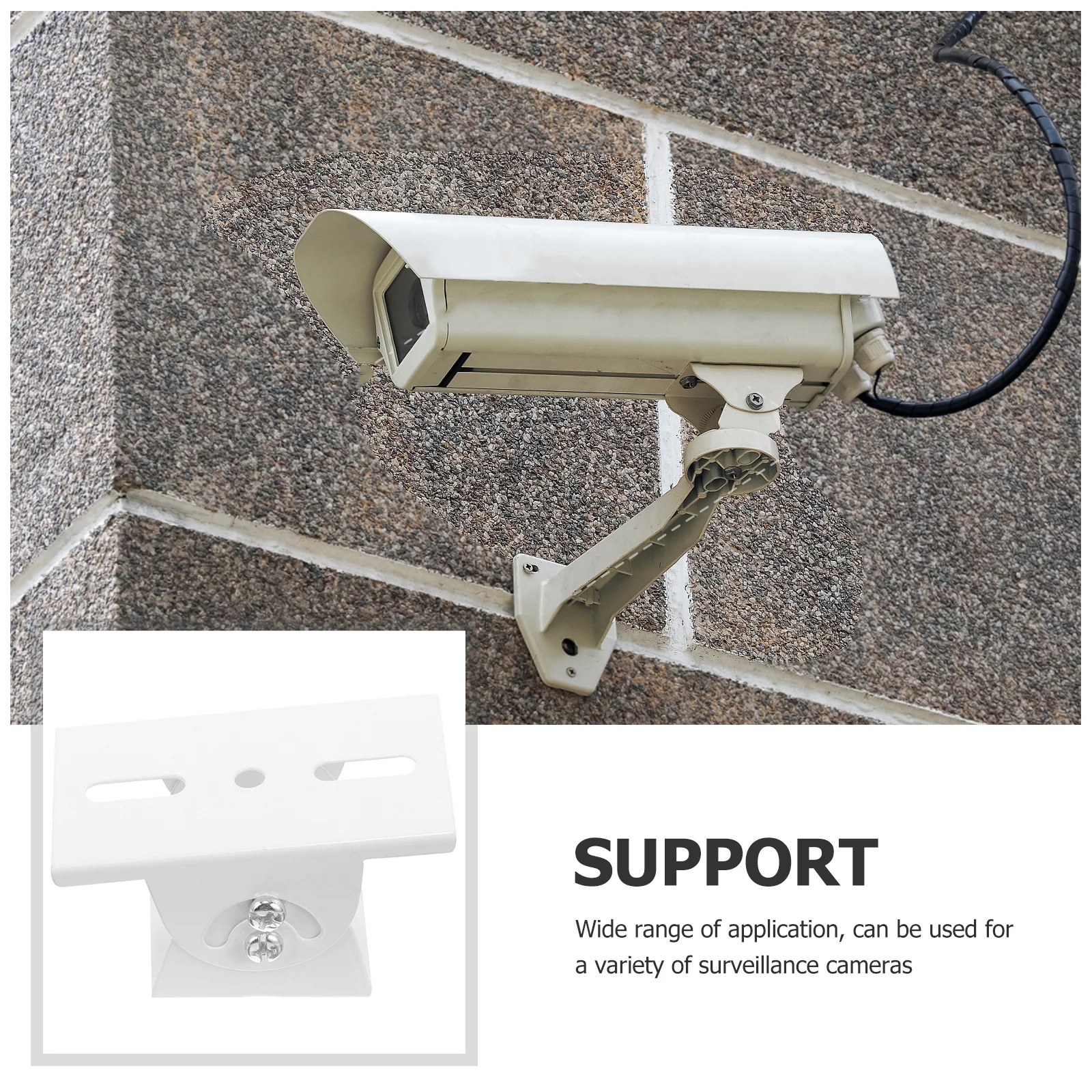 

Surveillance Swivel Head 360-Degree Metal Camera Mount Bracket For Ip Cctv Wall System Stand Security Holder Rack