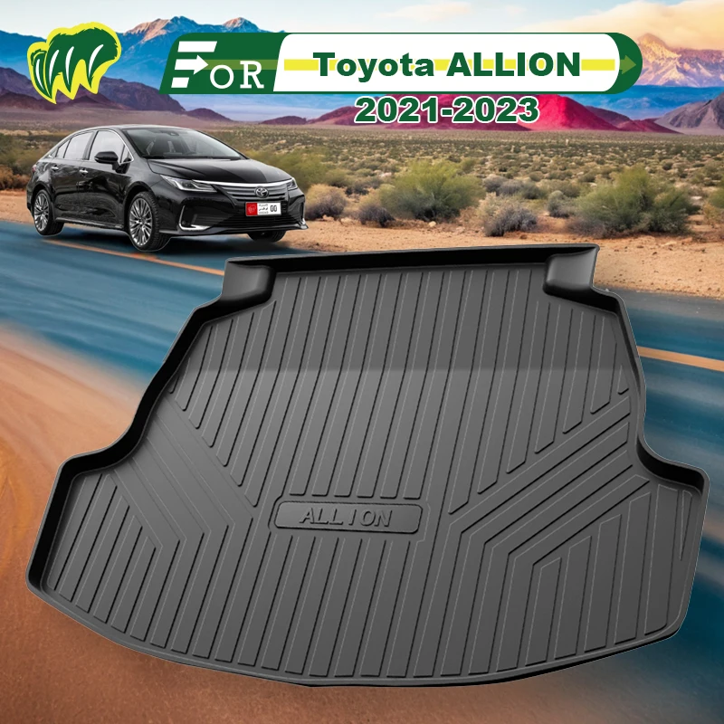 

For Toyota ALLION 2022 2021-2023 TPE Custom Fit Car Trunk Mat All Season Black Cargo Mat 3D Shaped Laser Measured Trunk Liners