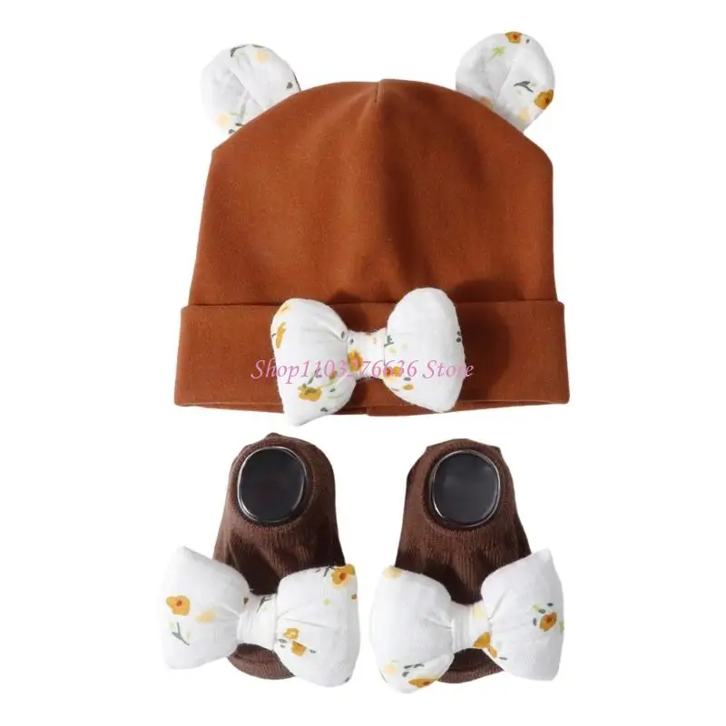 

R6FD Sweet Little головной убор красивая детская шапочка комплект дышащая шапка для мальчиков и девочек