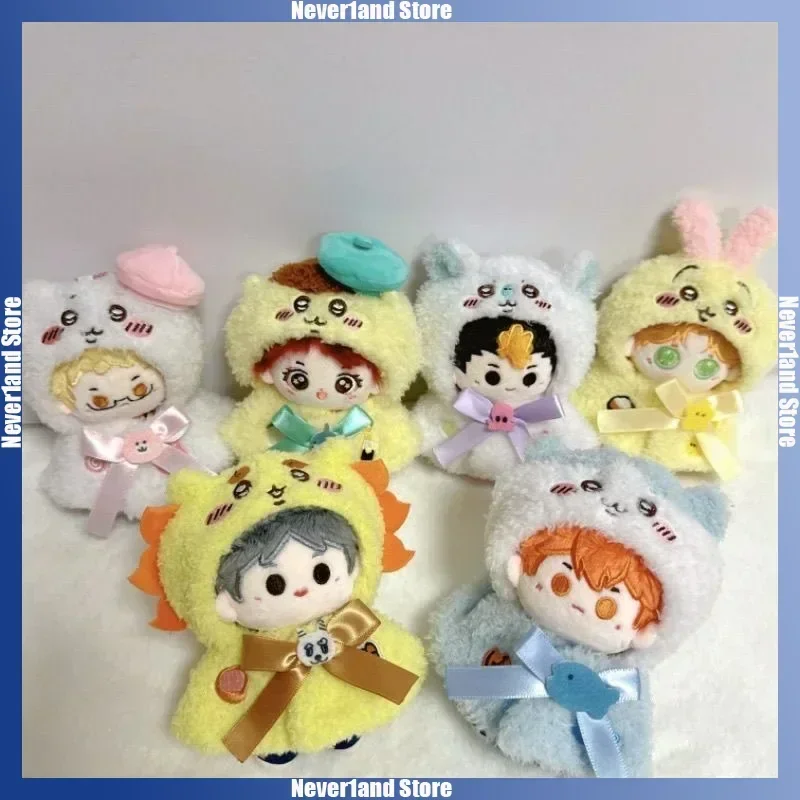 10-15cm Doll Clothing Kawaii Hachiware Usagi Plush Cloak Clothing Cute Kpop Idol Doll Headgear Decoration