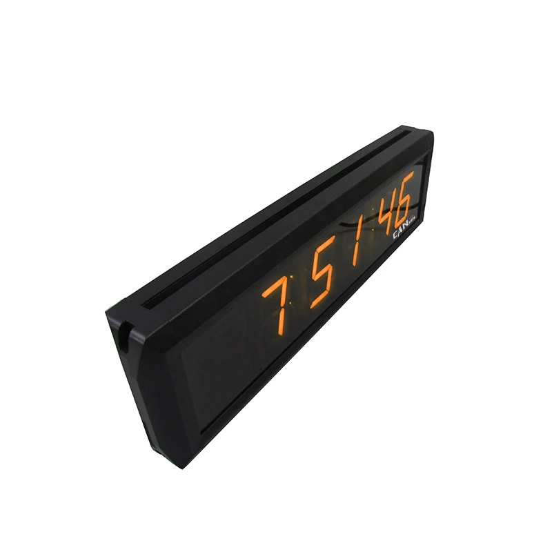 Hot Selling Square Aluminum Alloy Remote Control CE Large Led Display Digital Alarm Table Clock Smart Functional Clock