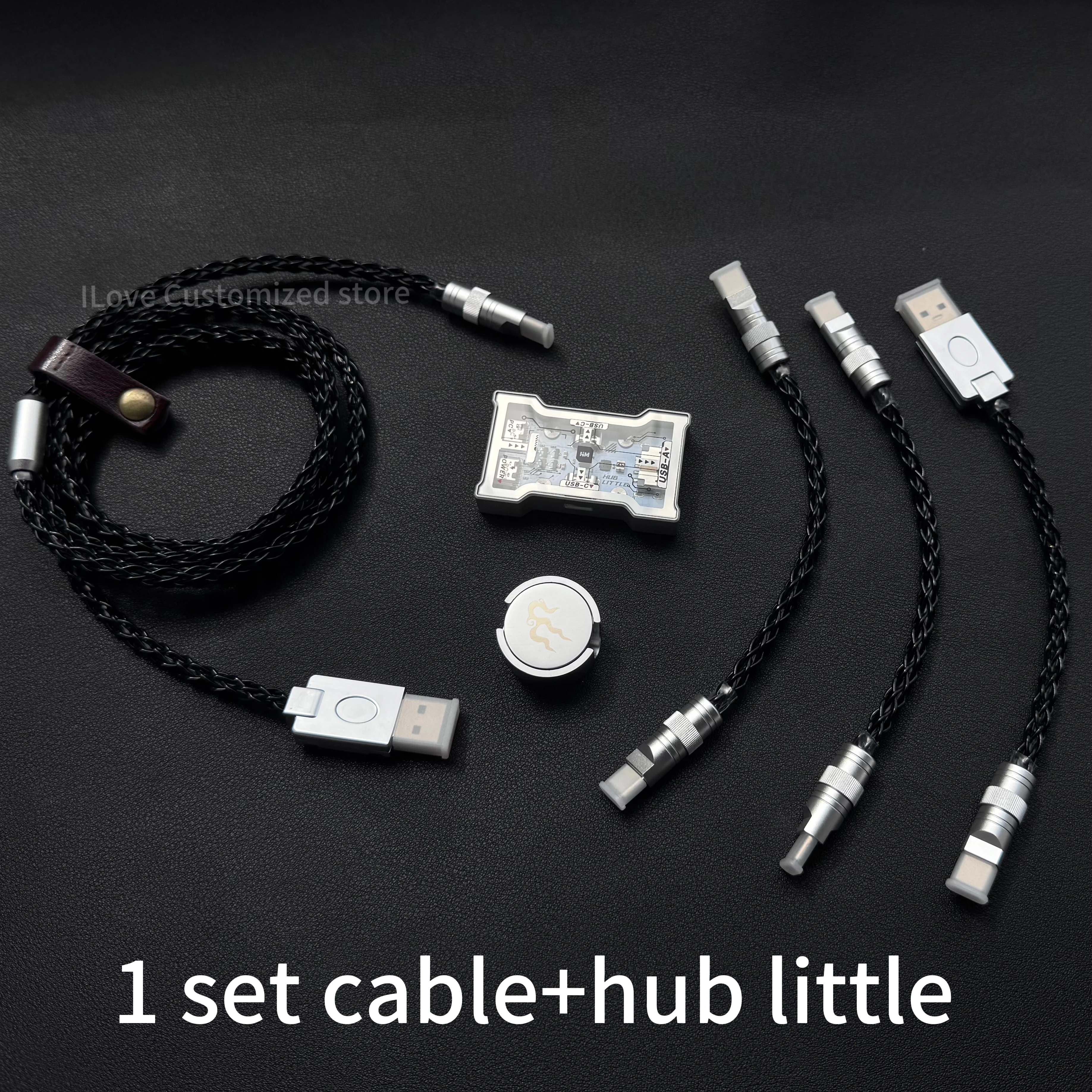 HM Hub-little 8k Gaming USB HUB Two for three Driver-free setup for keyboard mouse Hub-little Cable gaming accessories