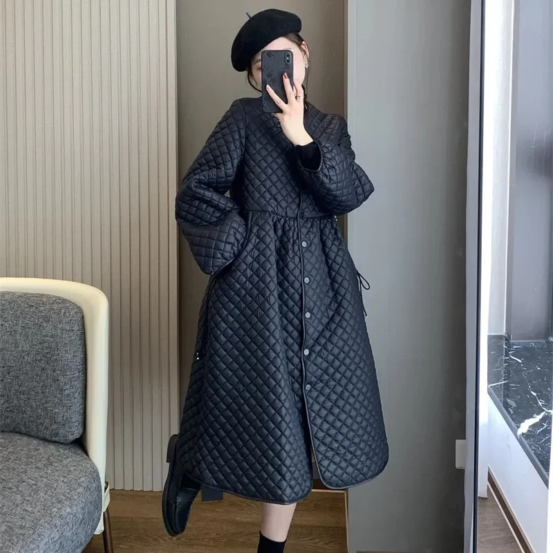 New Winter Oversized 4xl Design Long Parkas Coats Skirt Women Korean Loose Chaquetas Jackets Casual Warm Casaco Elegant Overcoat