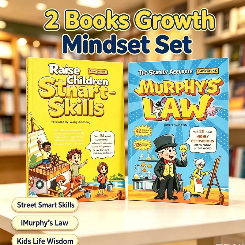 Collection of 2 Books: Street Wisdom Guide & Illustrated Murphy's Law for Life Thinking Learning