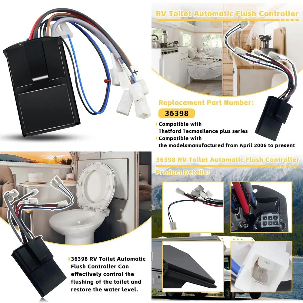 

Автоматический бесшумный контроллер смыва для туалета 36398 годов, совместимый с Thetford Tecma Silence Plus