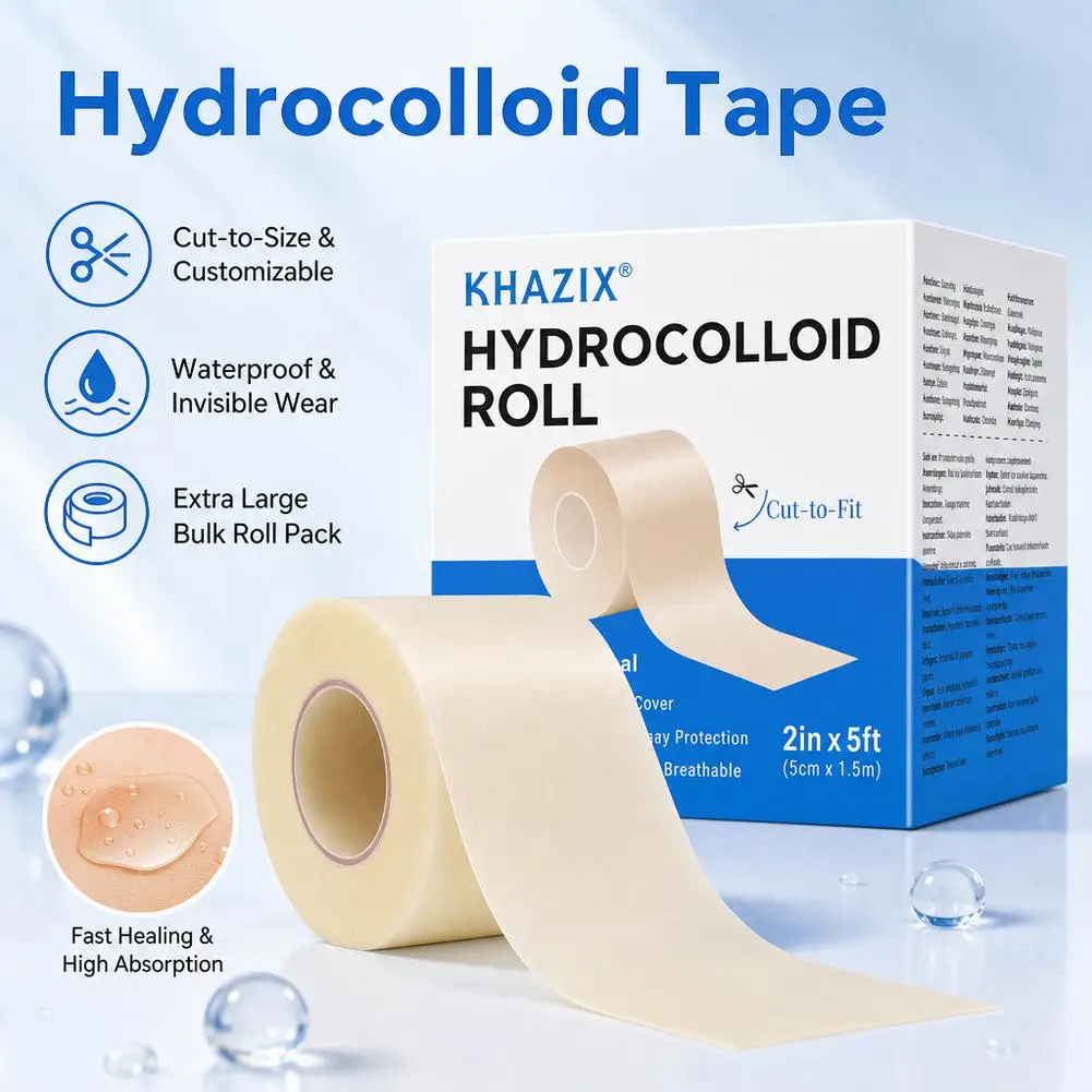 Multi-Purpose Colloidal Acne Patch Roll Pack Skin Wound Dressing Freely Cuttable Skin-Friendly Adhesive Keep Wound Clean