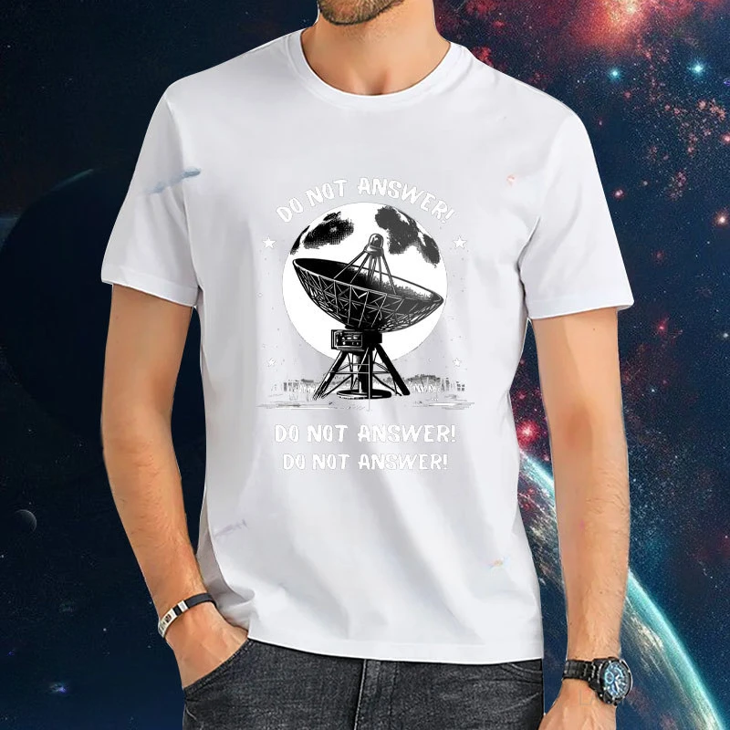 The Lonely Brain That Guided Humanity's Future Printed T-shirt Unisex Heavy Cotton man Man Do Not Answer 3 Body Problem Tshirt