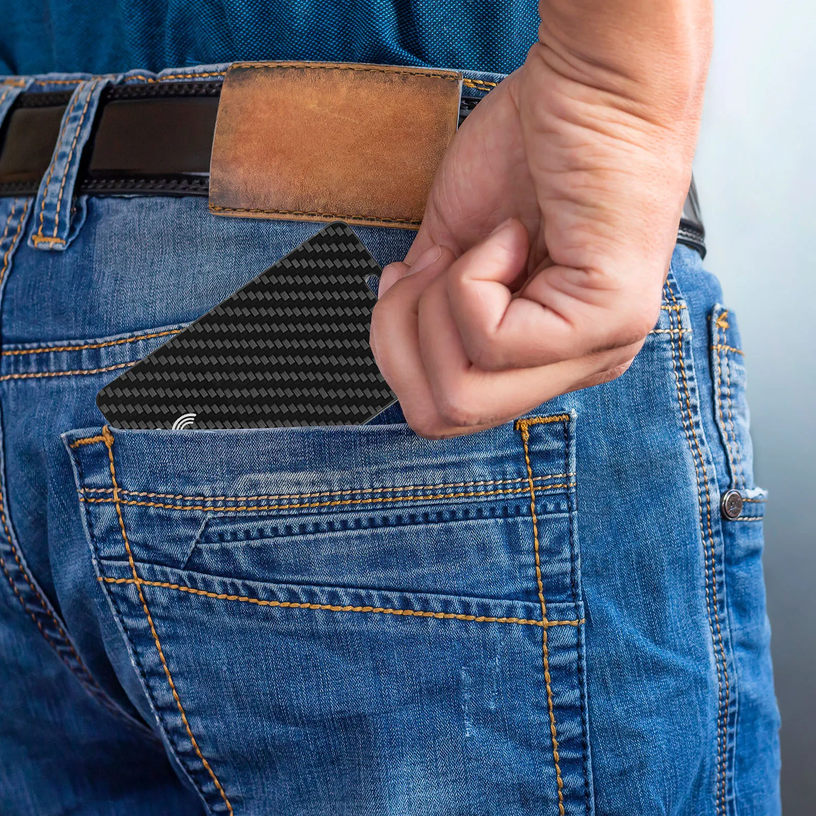 Wallet Tracker Card Ultra-thin Compatible for Apple Find My & Android Find Hub IP68 Waterproof for Keys Bags Passport