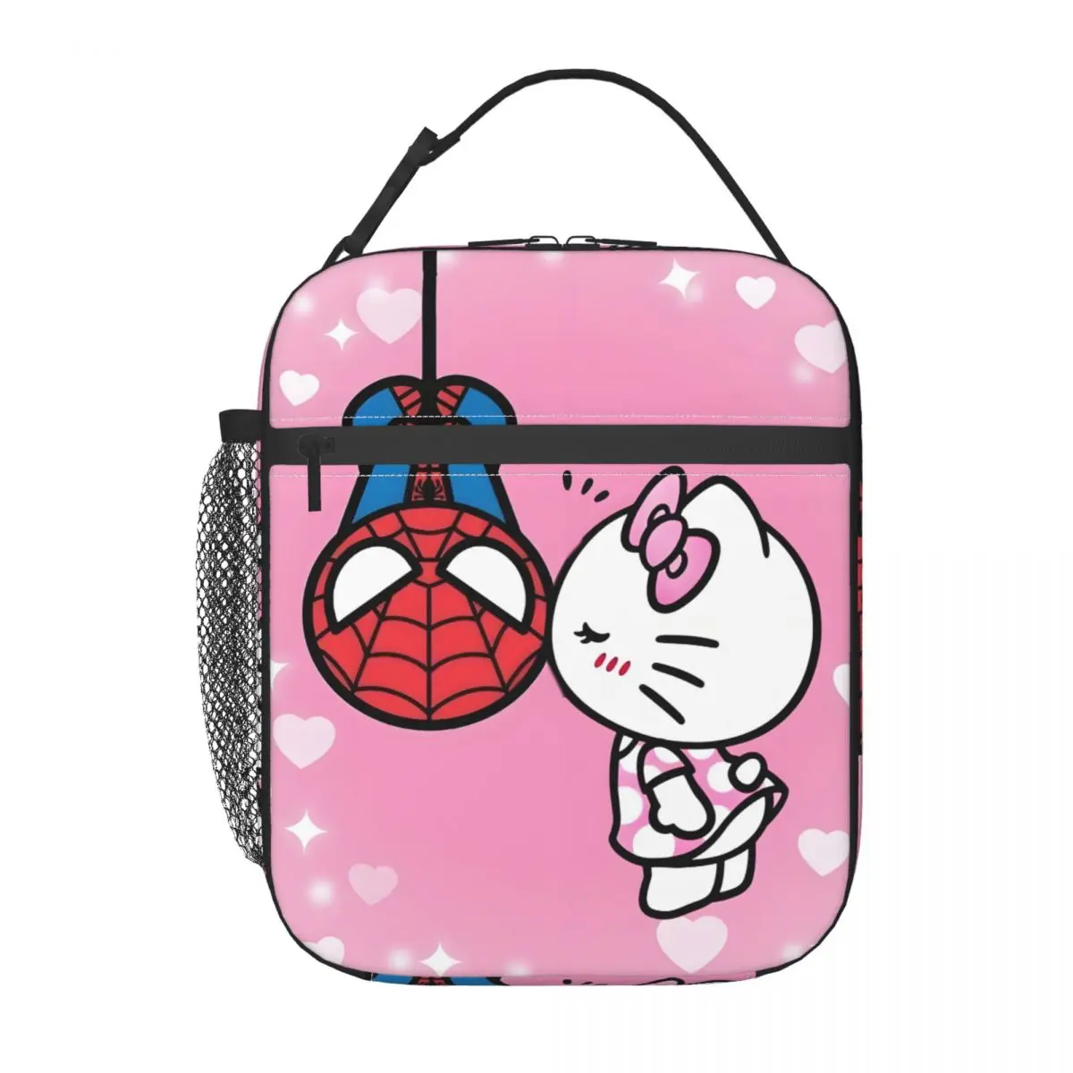 

Custom Cartoon Cute Hello Kitty Insulated Lunch Bag for Women Cooler Thermal Food Lunch Box School Portable Tote Bags