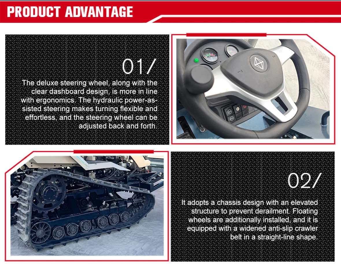 Chinese Mini Crawler Tractor  50HP 60HP 80HP 100HP 120HP Small Crawler Tractor Multifunctional Crawler Tractor