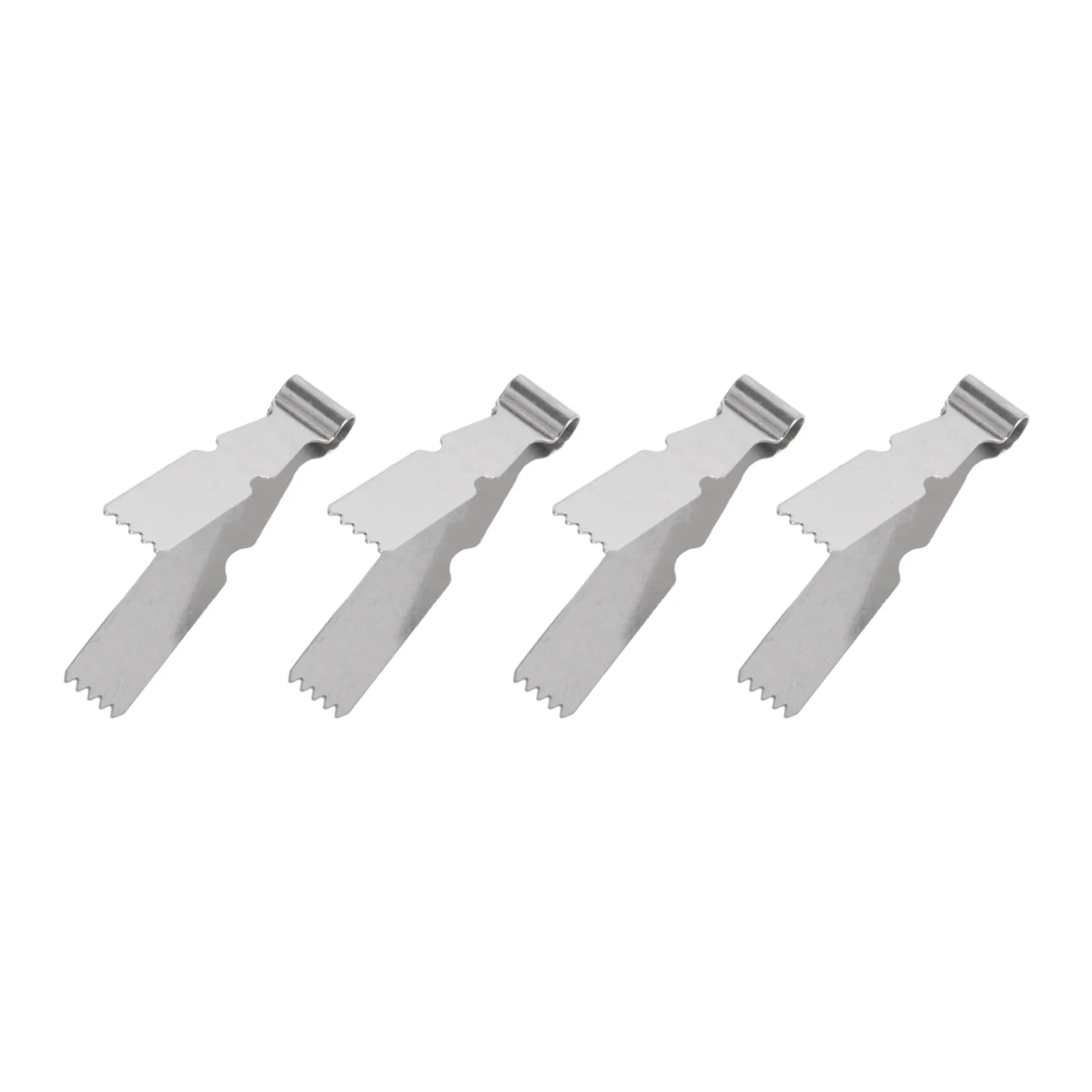Pastry Crimping Tongs 4 Pack for Baking Tools Used in Making Walnut Crisps Holiday Cookies and Decorative Dough Items Safely