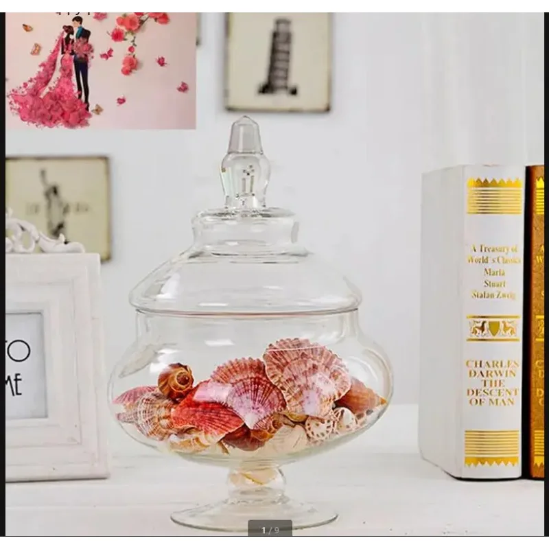

Европейская прозрачная стеклянная банка для еды и конфет с крышкой, декор для свадебных торжеств, для домашнего хранения