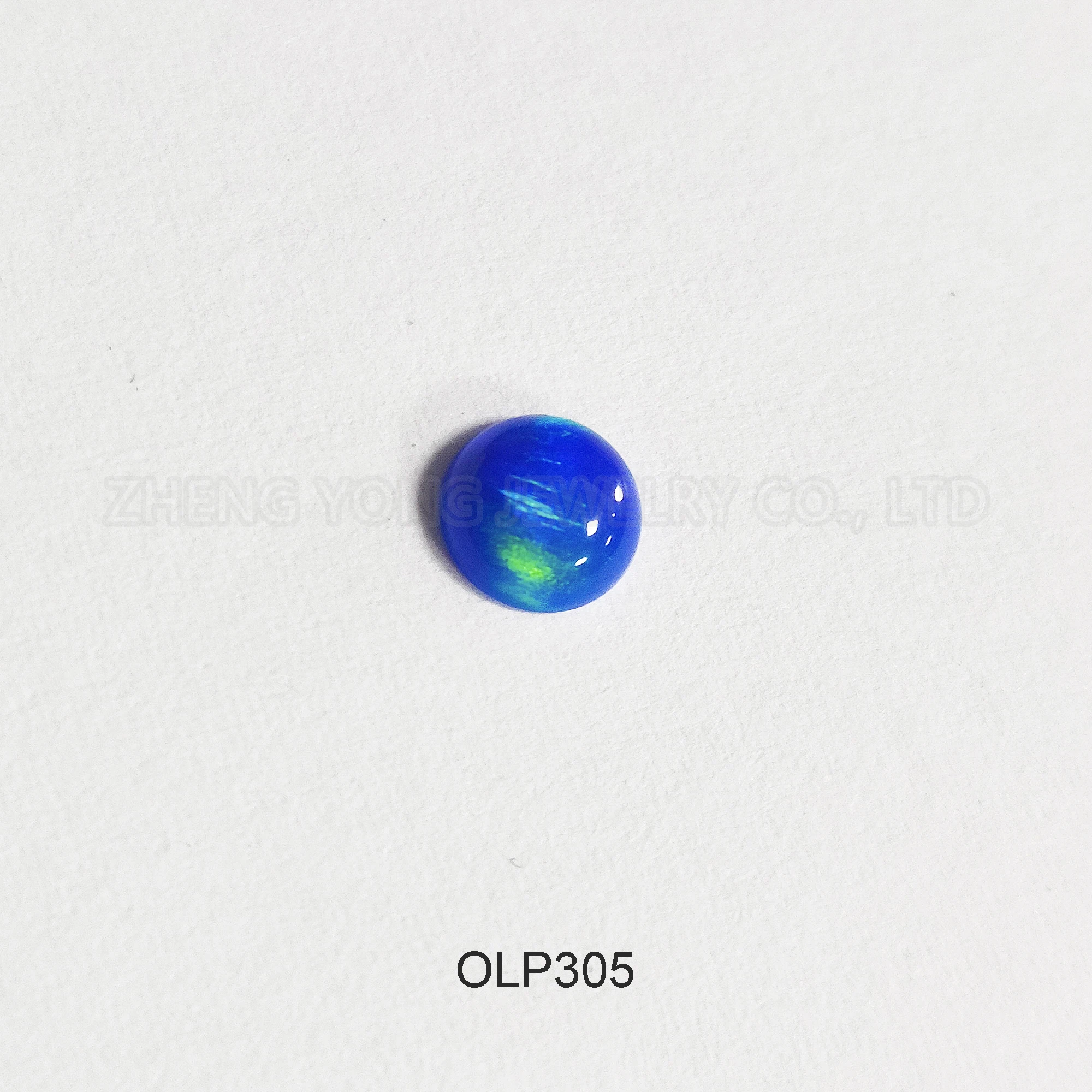 20/50pcs Flat Back Beads for Crafting OLP300-OLP308 Nebula Opal Beads Round Cabochon Stone