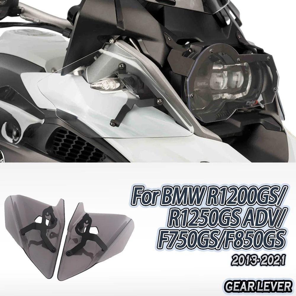 

Подходит для BMW R1200GS 2013-2019, R1250GS, GS1250, F850GS, F750GS 2018-2023: Дефлектор ветра для мотоциклетных поворотников, ветровое стекло, защита от ветра.