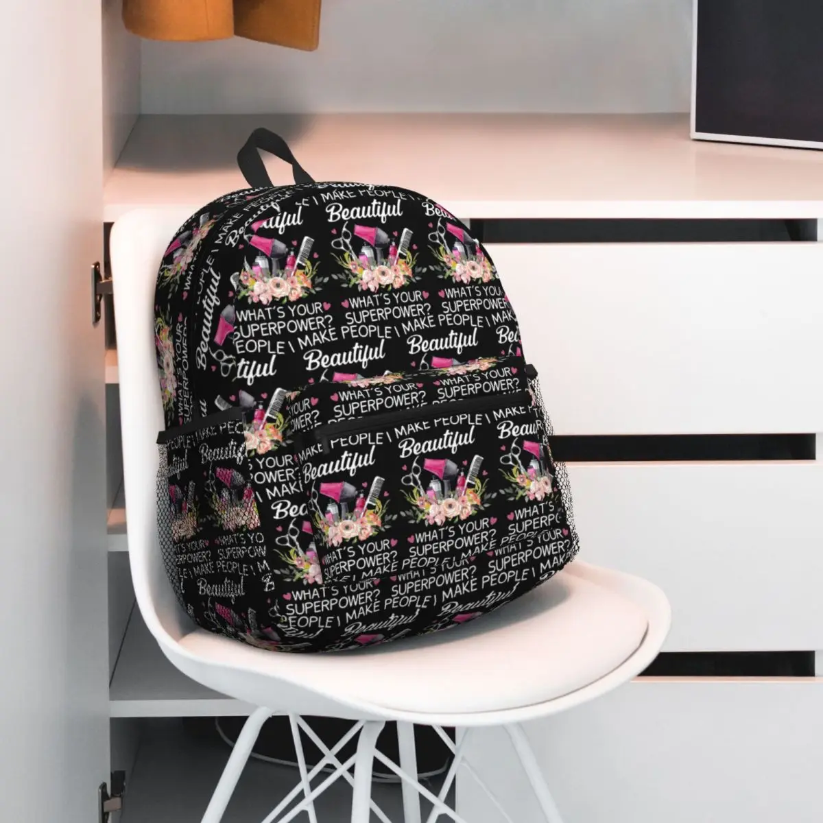 Hairstylist I Make People Beautiful Backpack Student BookBag Kids School Bag Laptop Shoulder Bags for Men Women